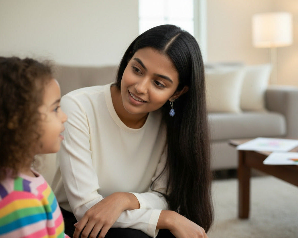 Sacred Heart Sun Disk Stud Earrings - Light Blue