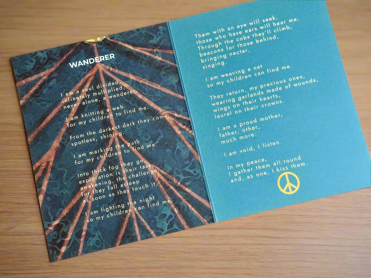 Poetry in Form - Complete Collection | 6 Cards on Transformation, Peace & Resilience - Illustrated poetry cards - Eclectic Blue Studio