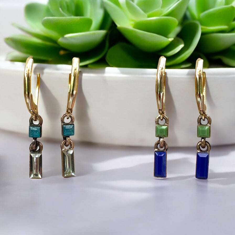 Minimal Chain Link Earrings, Medium - Upcycled Ltd Edition