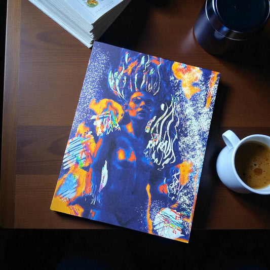 'Woman on Fire' - Transformation & Letting Go Poetry Card | Original Illustrated Verse - Illustrated poetry cards - Eclectic Blue Studio