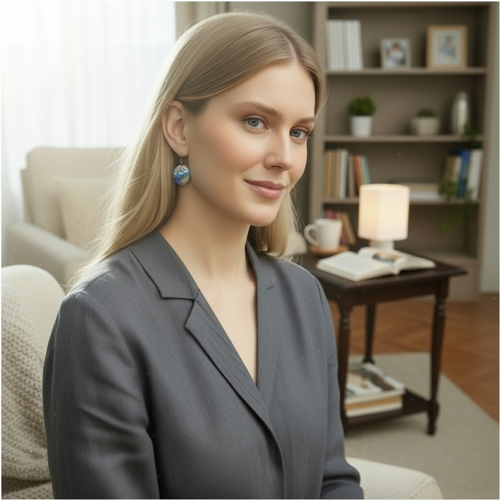 Cold Enamel Coin Earrings, white, Bluegreen, Yellow & Purple