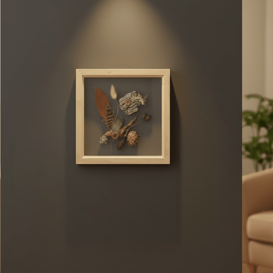 Dark Woodland Still Nature — Framed Botanical Art - Visual Artwork - Eclectic Blue Studio