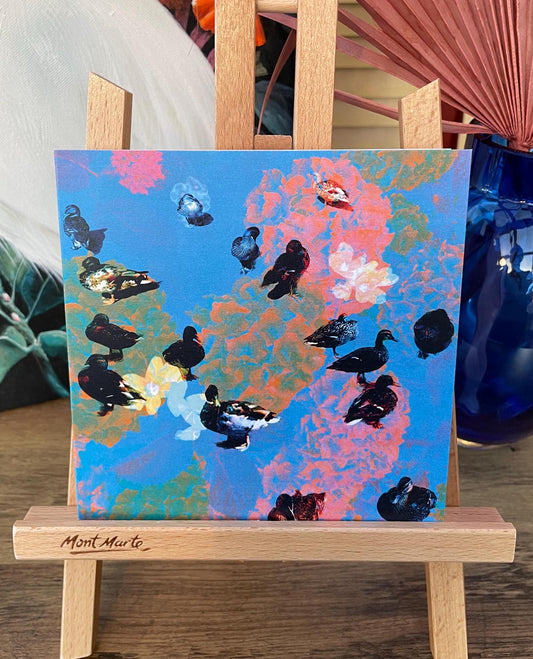 'Ducks in the Park', Square Greetings Card