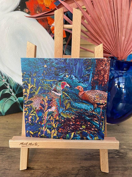 'Spring In the Air', Square Greetings Card - Blank Greetings Cards - Eclectic Blue Studio