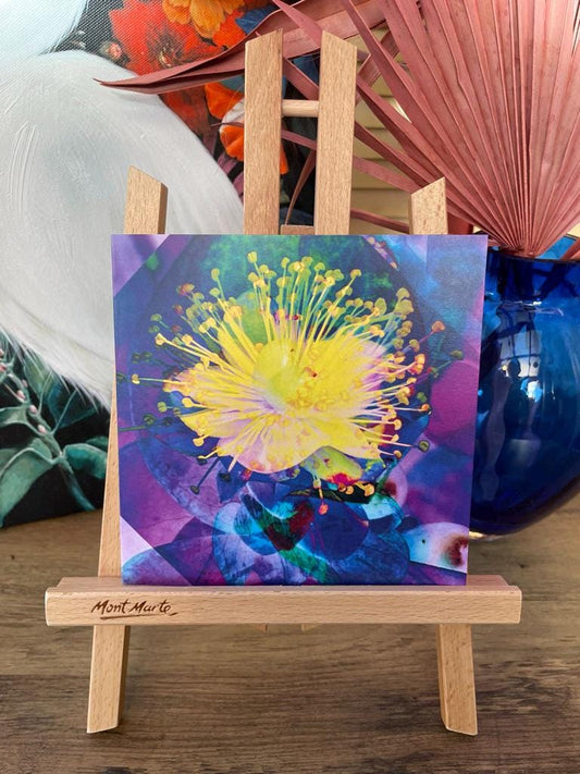 'Mandarin Scent', Square Greetings Card - Blank Greetings Cards - Eclectic Blue Studio