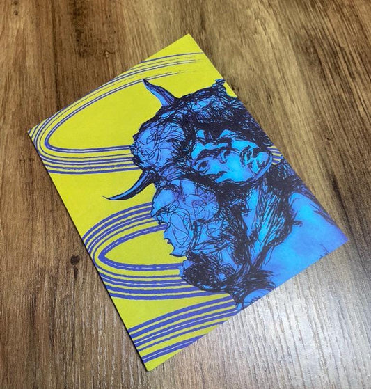 'Survivor' - The Strength Within Poetry Card | Original Illustrated Verse - Illustrated poetry cards - Eclectic Blue Studio