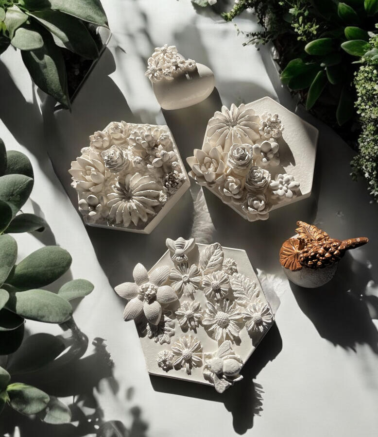 Succulent &amp; flower casts