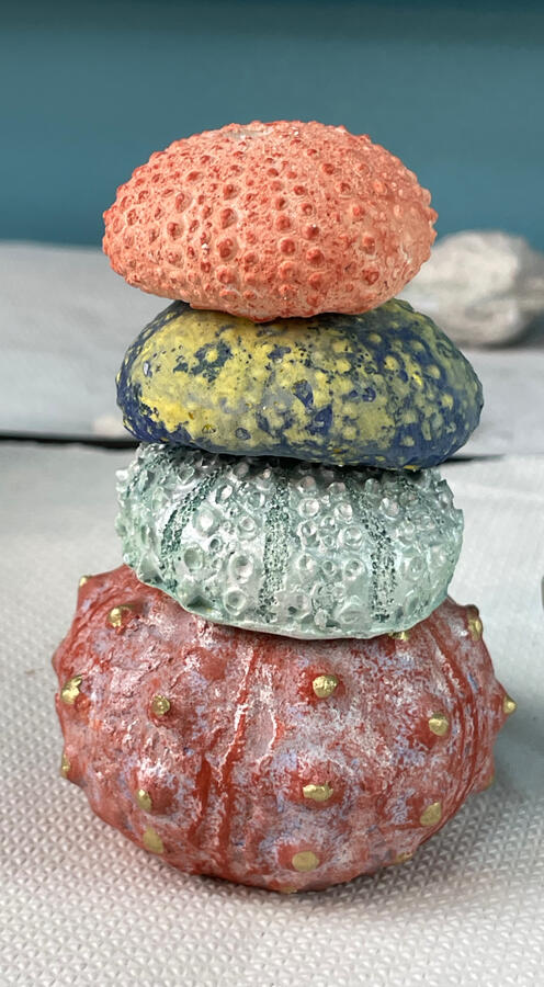 Cast sea urchins