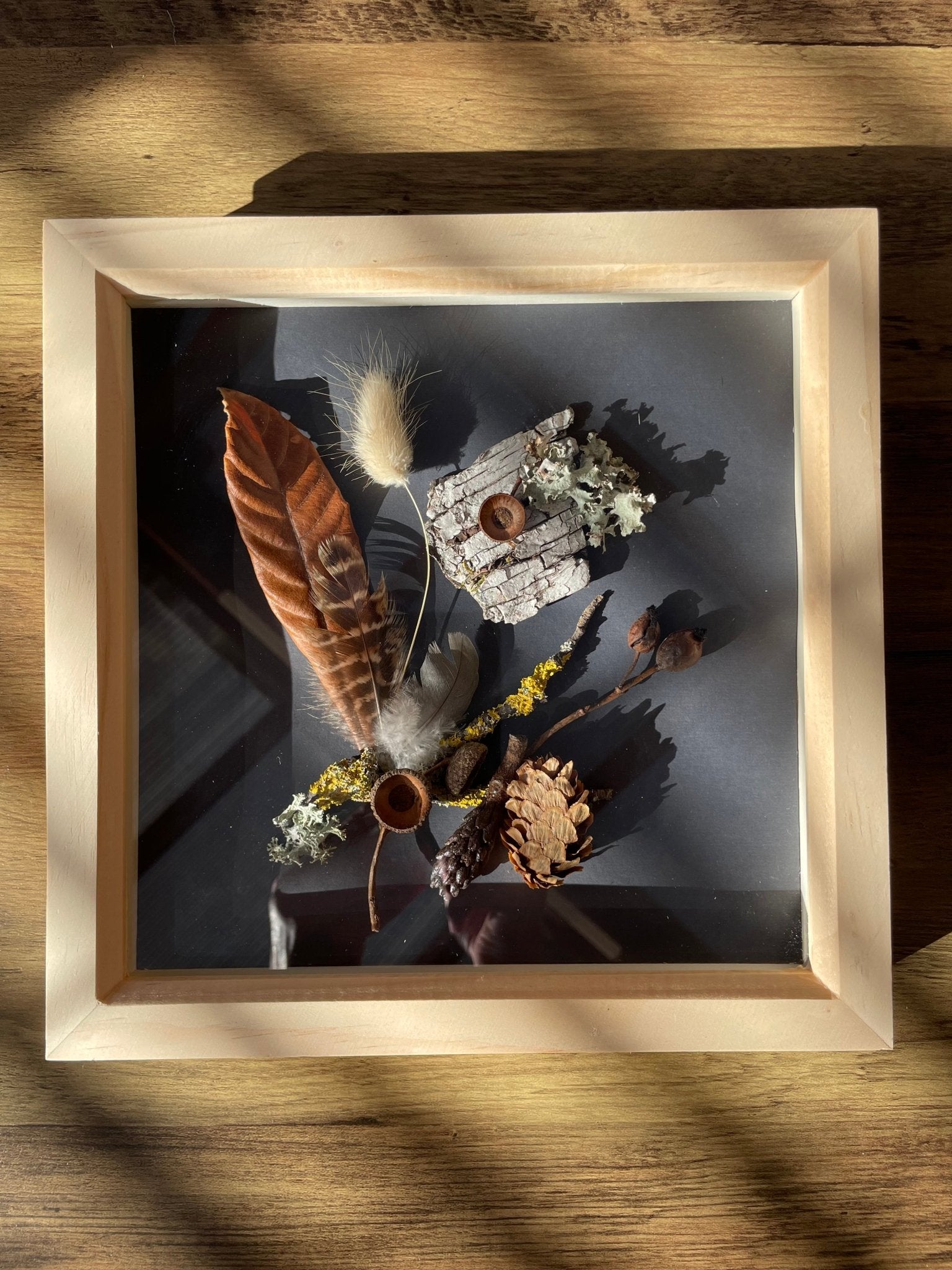 Dark Woodland Still Nature — Framed Botanical Art - Visual Artwork - Eclectic Blue Studio