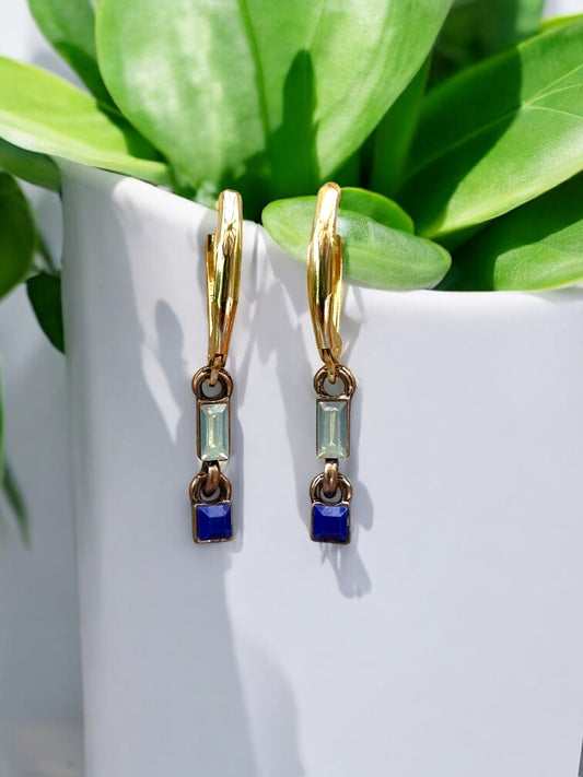 Minimal Chain Link Earrings, Short - Upcycled Ltd Edition