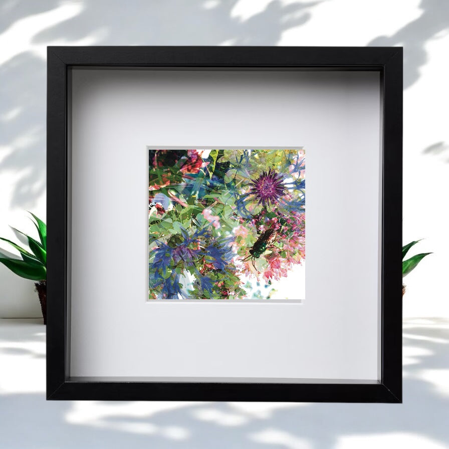 Emerald Bug I, Framed Print  from A Collection of Flowers