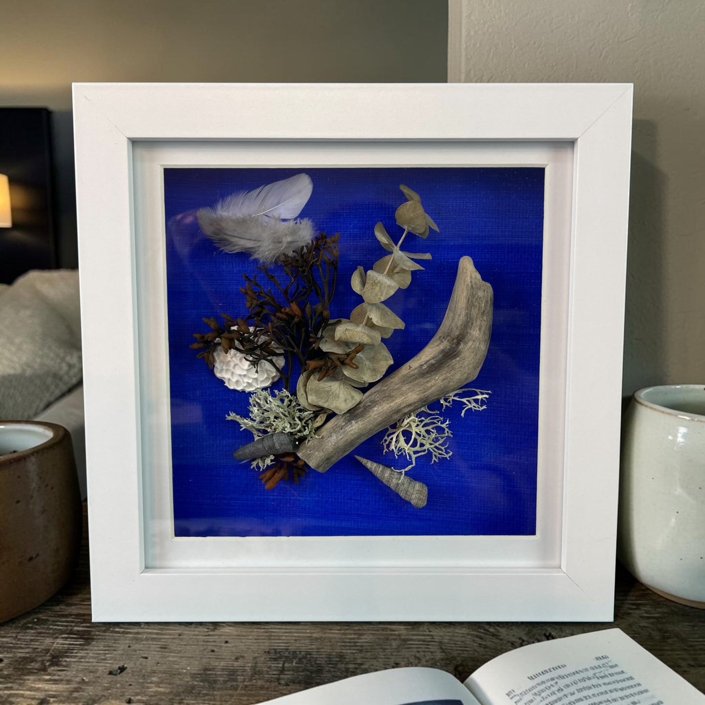 Driftwood Still Nature — Framed Coastal Art - Visual Artwork - Eclectic Blue Studio