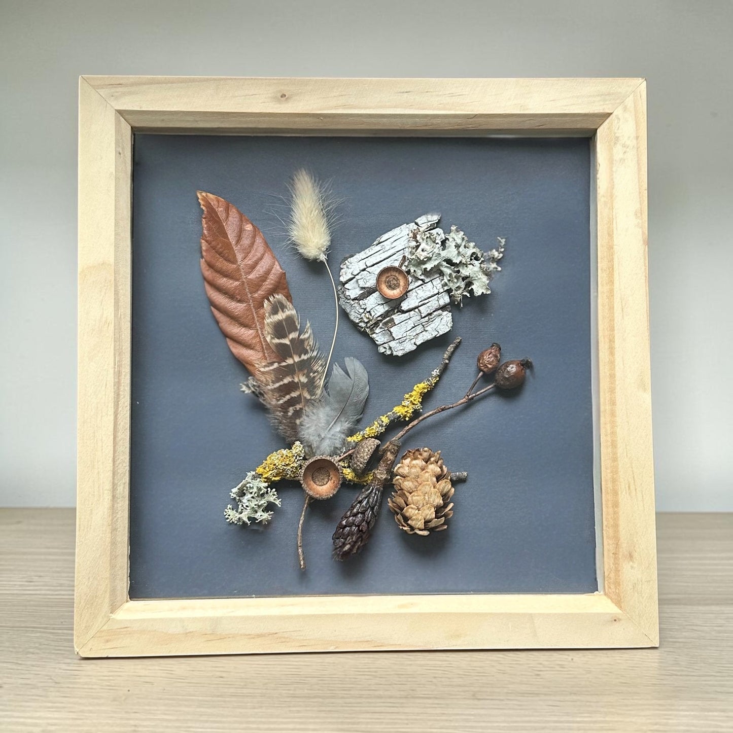 Dark Woodland Still Nature — Framed Botanical Art - Visual Artwork - Eclectic Blue Studio