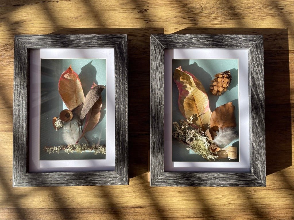 Autumn Walk Still Natures — Framed Botanical Art - Visual Artwork - Eclectic Blue Studio
