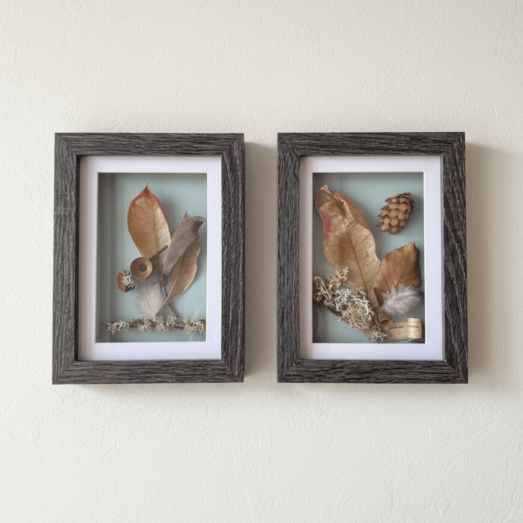 Autumn Walk Still Natures — Framed Botanical Art - Visual Artwork - Eclectic Blue Studio