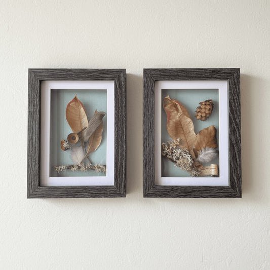 Autumn Walk Still Natures — Framed Botanical Art - Visual Artwork - Eclectic Blue Studio
