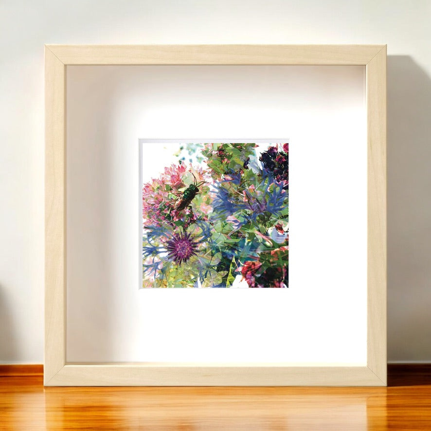 Emerald Bug I, Framed Print  from A Collection of Flowers