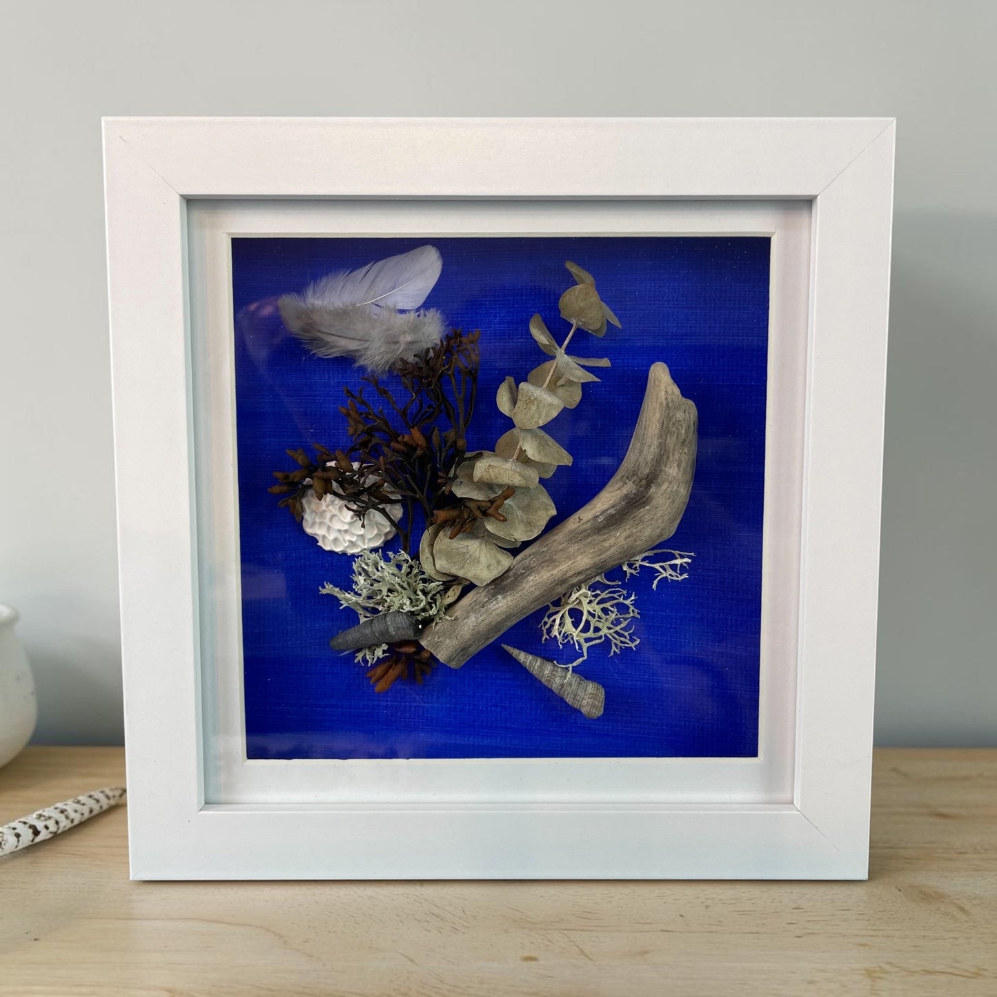 Driftwood Still Nature — Framed Coastal Art - Visual Artwork - Eclectic Blue Studio