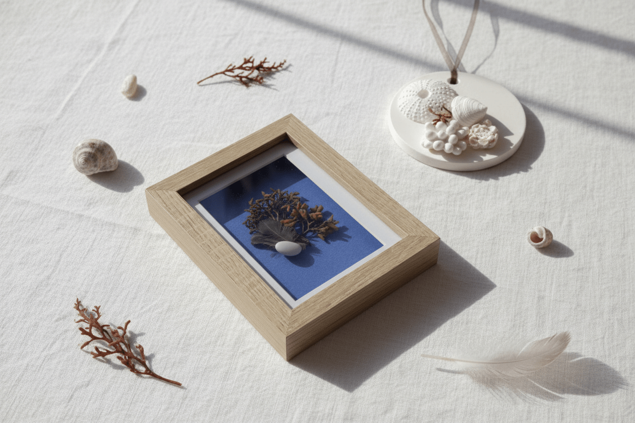 Seaweed Still Nature — Framed Botanical Art - Visual Artwork - Eclectic Blue Studio