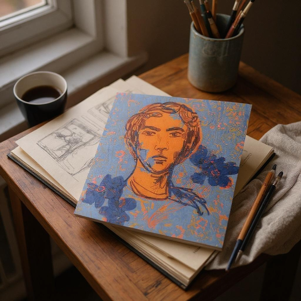 'Sun Amongst the Flowers', Square Greetings Card