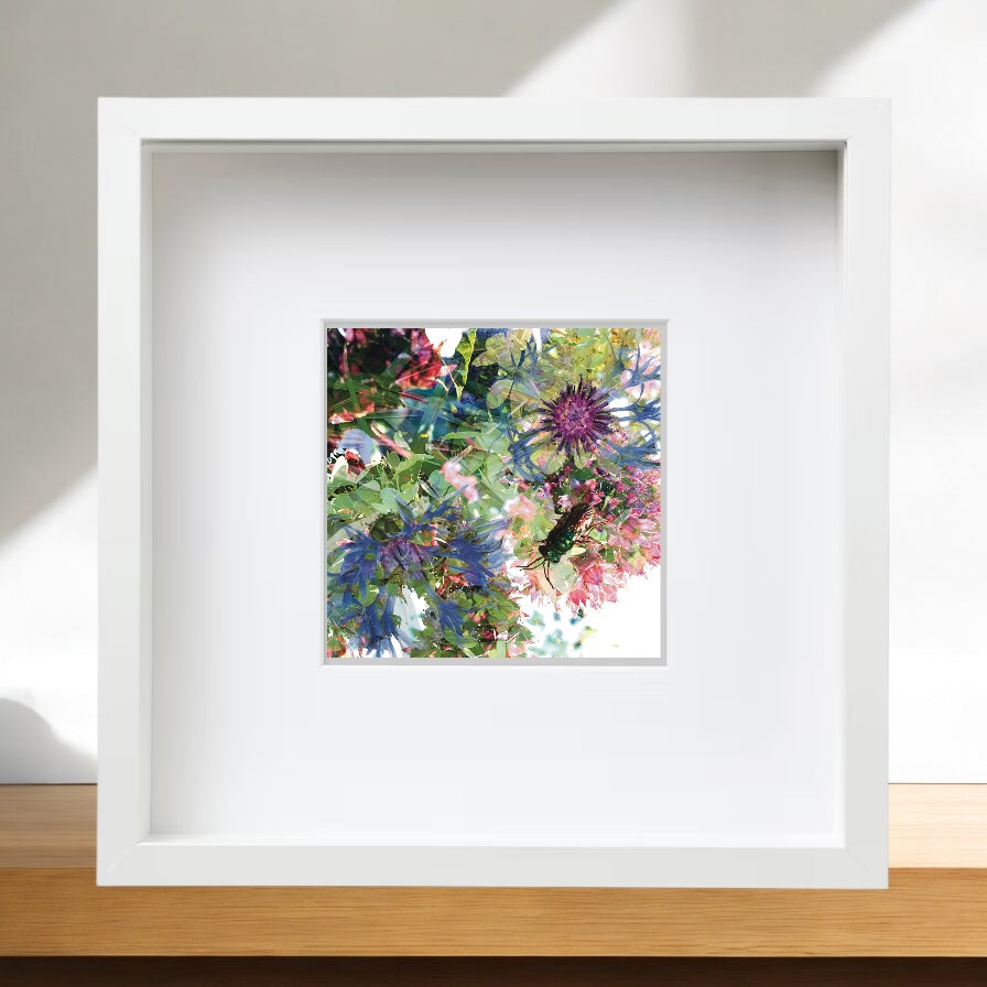Emerald Bug I, Framed Print  from A Collection of Flowers