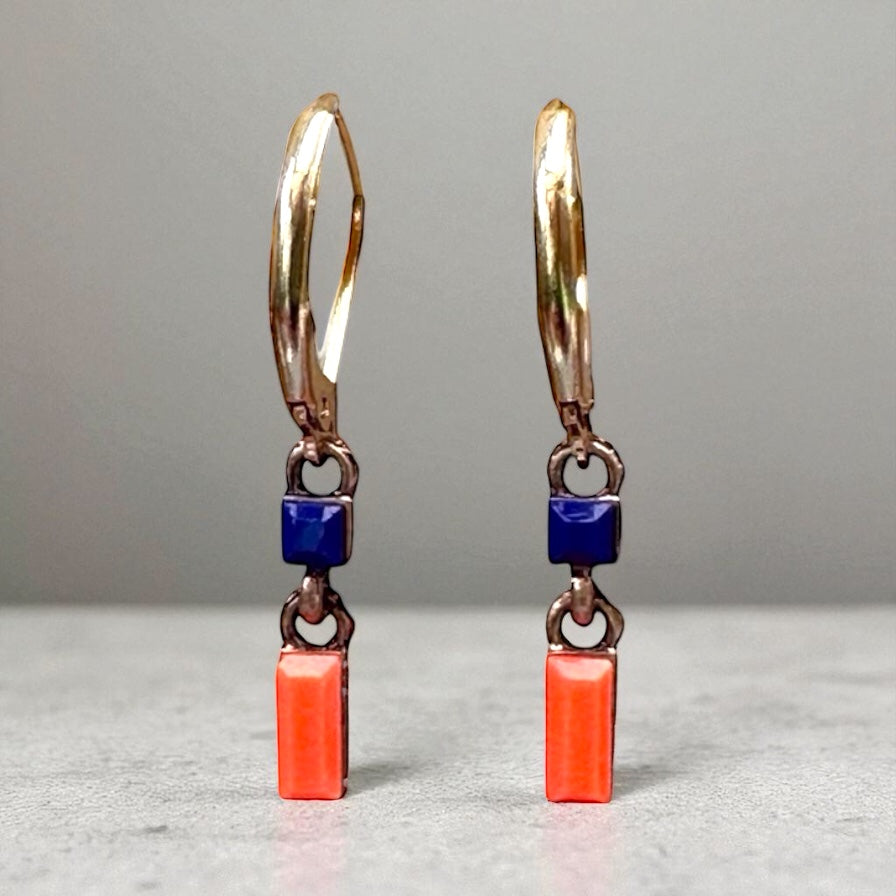 Minimal Chain Link Earrings, Medium - Upcycled Ltd Edition