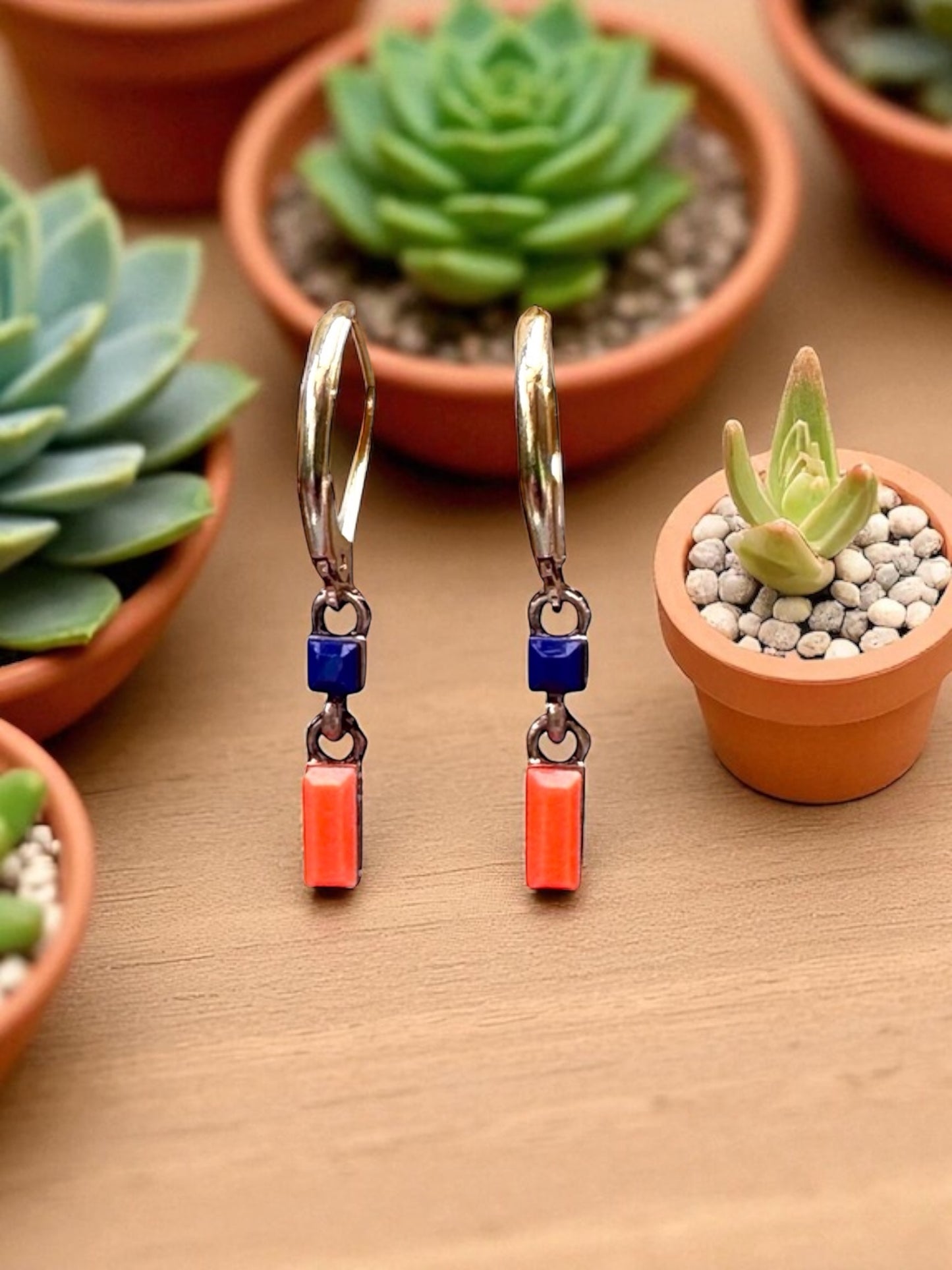 Minimal Chain Link Earrings, Medium - Upcycled Ltd Edition