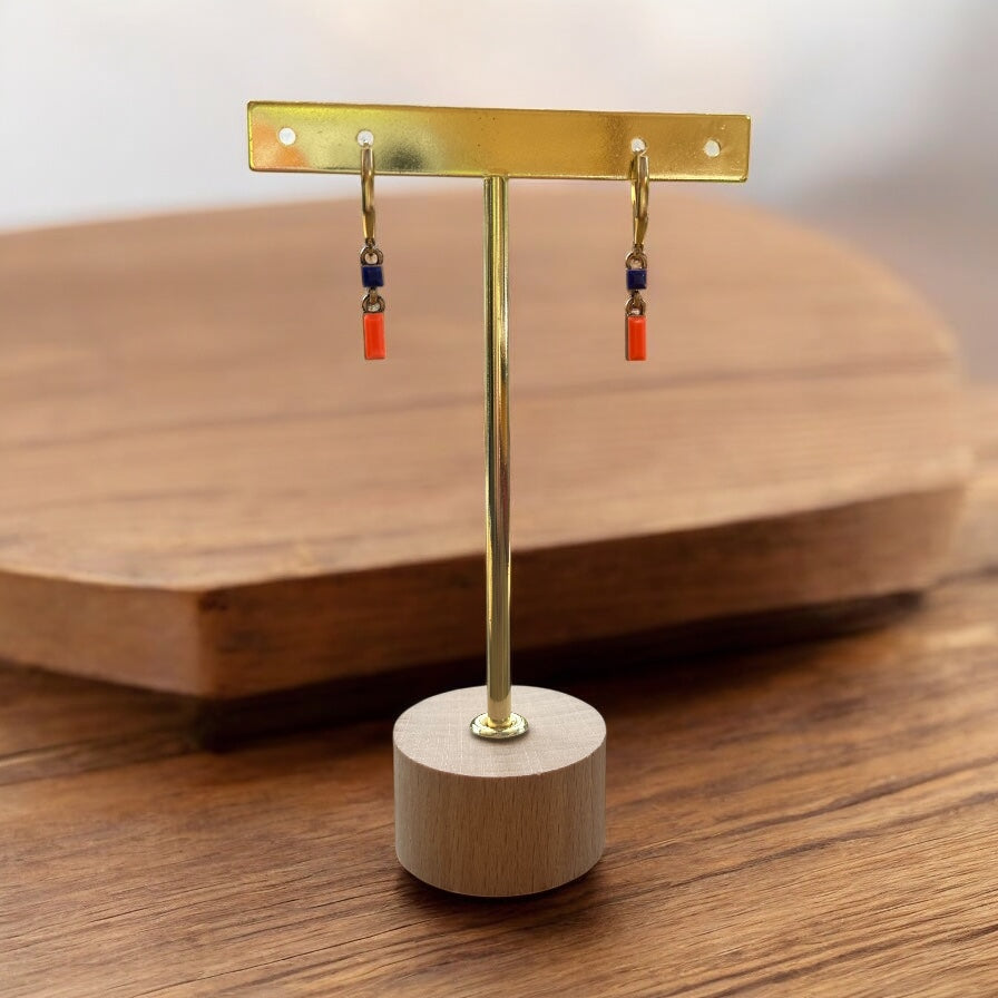 Minimal Chain Link Earrings, Medium - Upcycled Ltd Edition