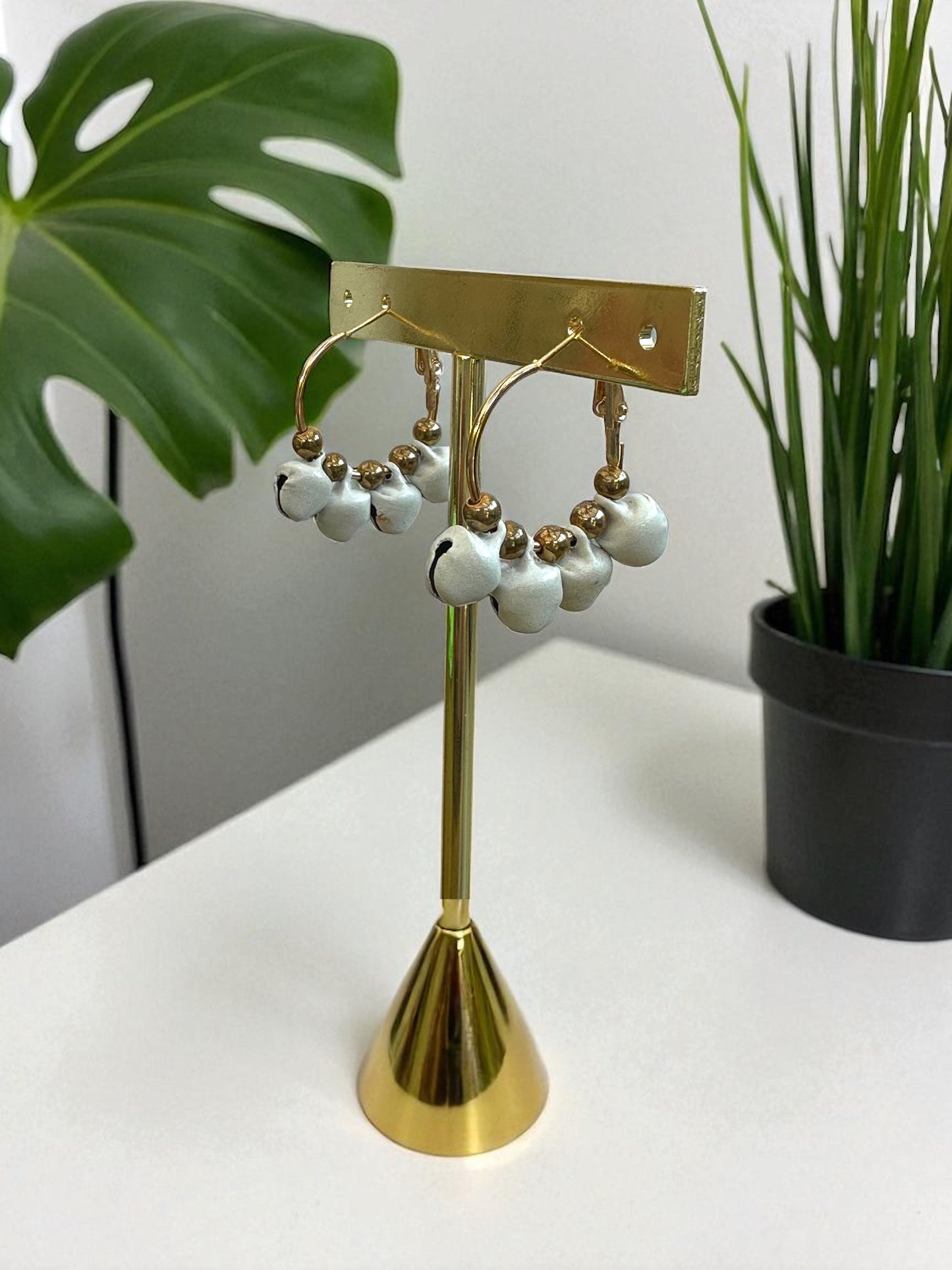 Tribal Hoop Earrings - Upcycled Ltd Edition