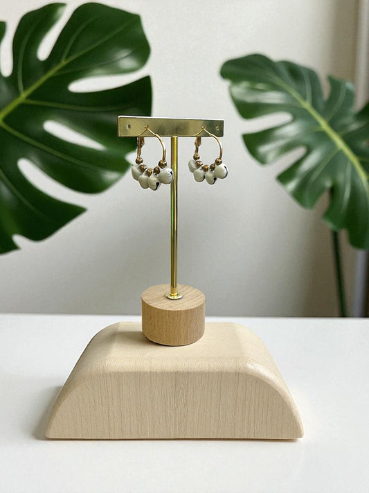 Tribal Hoop Earrings - Upcycled Ltd Edition