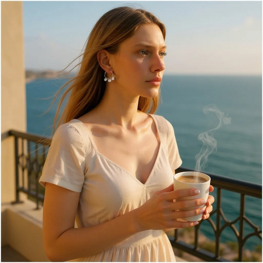 Tribal Hoop Earrings - Upcycled Ltd Edition