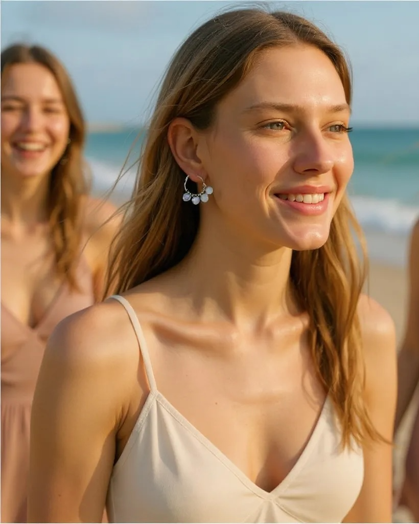 Tribal Hoop Earrings - Upcycled Ltd Edition