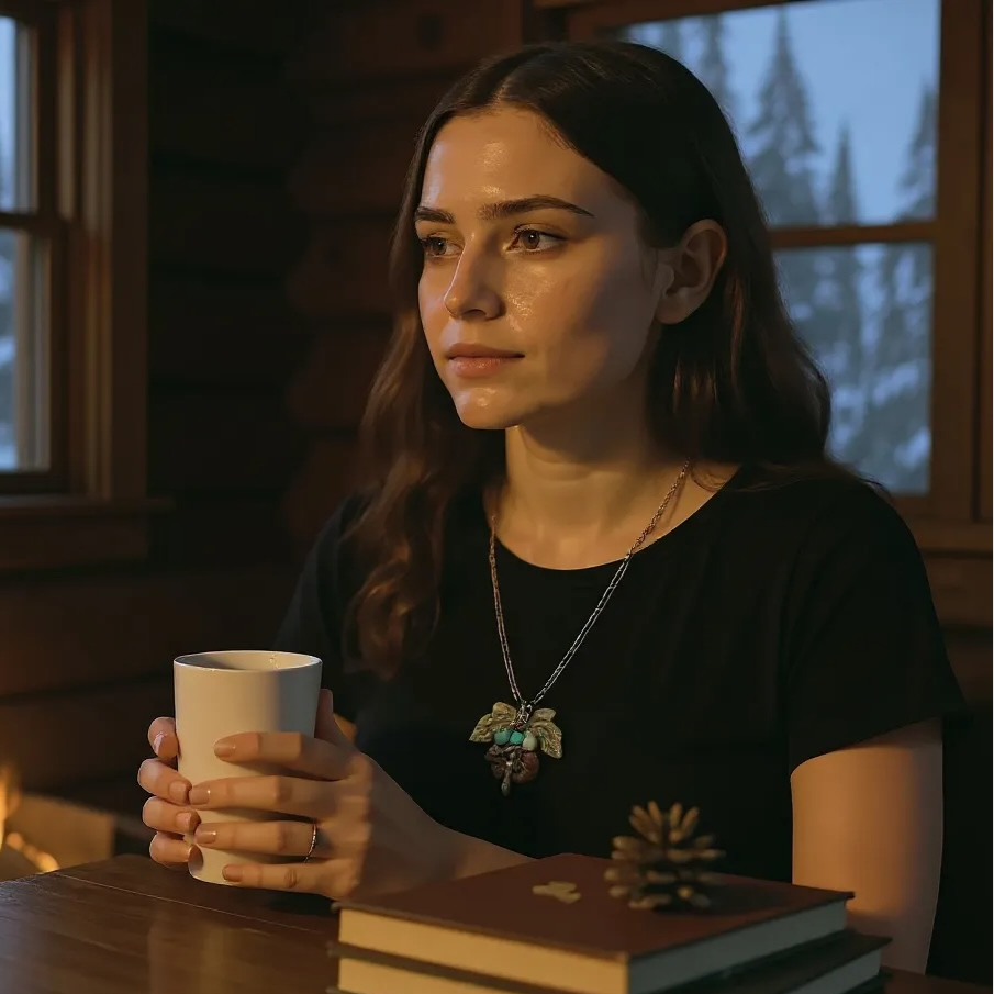 Unique Fused Glass Multiway Leaf & Bee Pendant Necklace