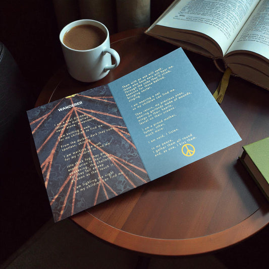 'Wanderer' - Journey & Oneness Poetry Card | Original Illustrated Verse