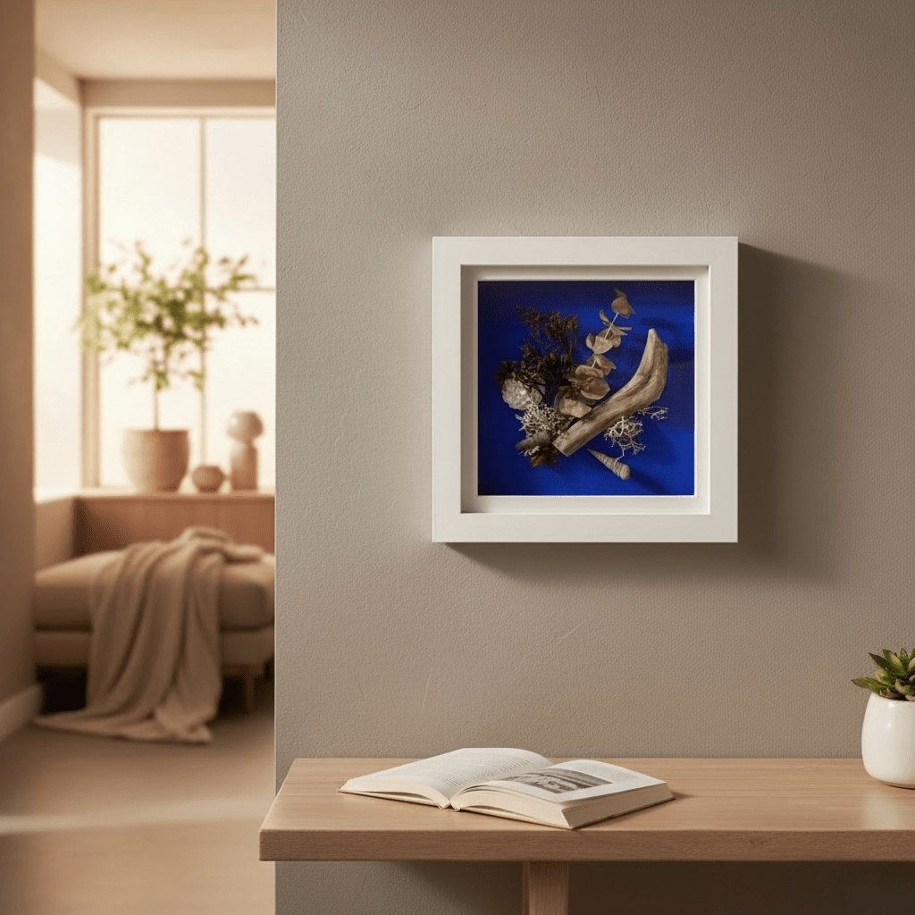 Driftwood Still Nature — Framed Coastal Art - Visual Artwork - Eclectic Blue Studio