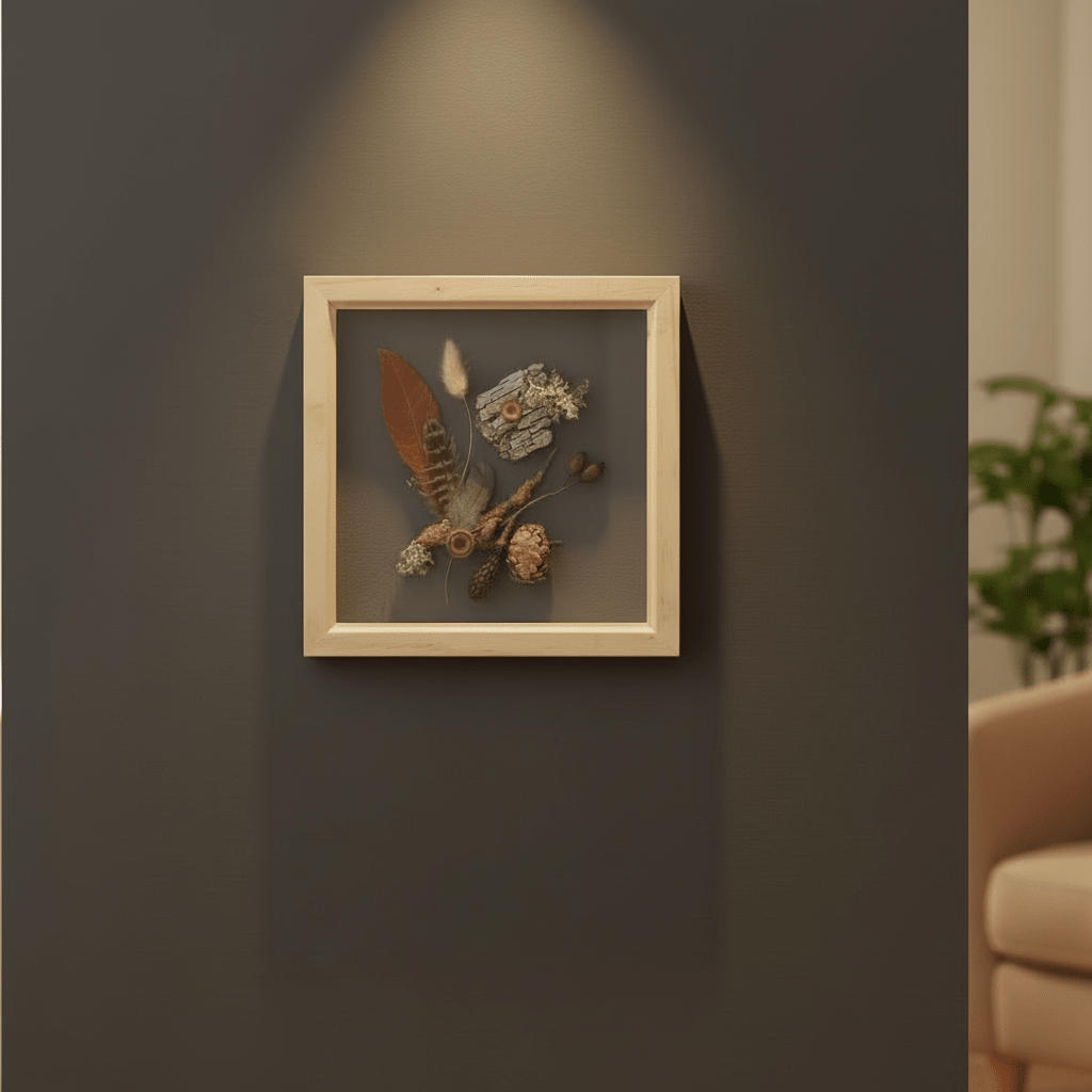 Dark Woodland Still Nature — Framed Botanical Art - Visual Artwork - Eclectic Blue Studio