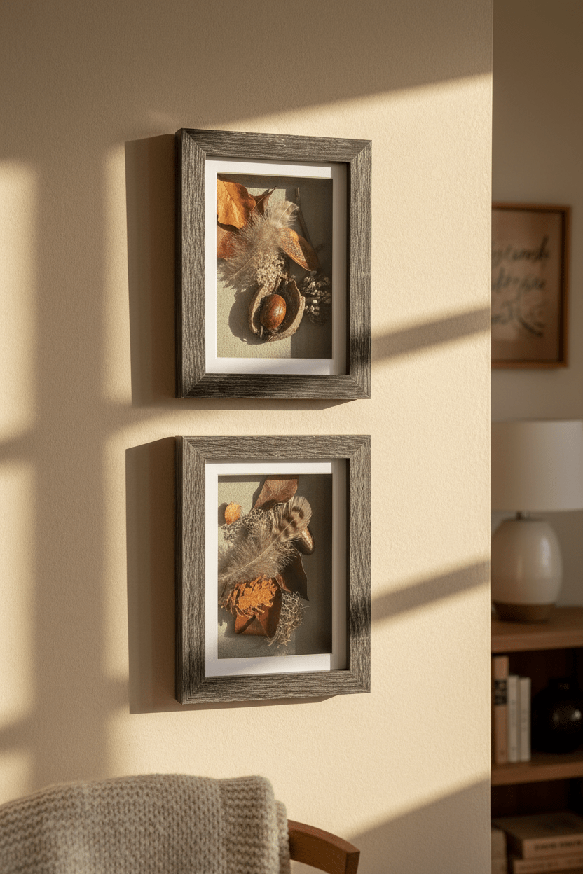 Woodland Still Natures — Framed Botanical Art - Visual Artwork - Eclectic Blue Studio