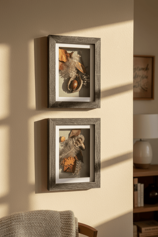 Woodland Still Natures — Framed Botanical Art - Visual Artwork - Eclectic Blue Studio