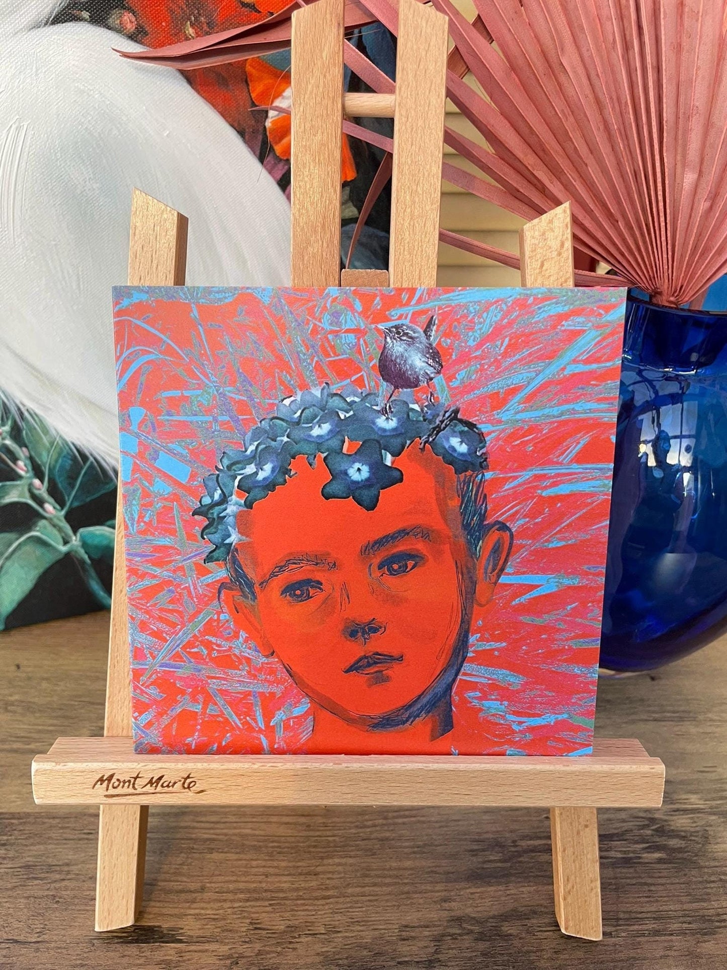 'Nandipa and I',  Square Greetings Card