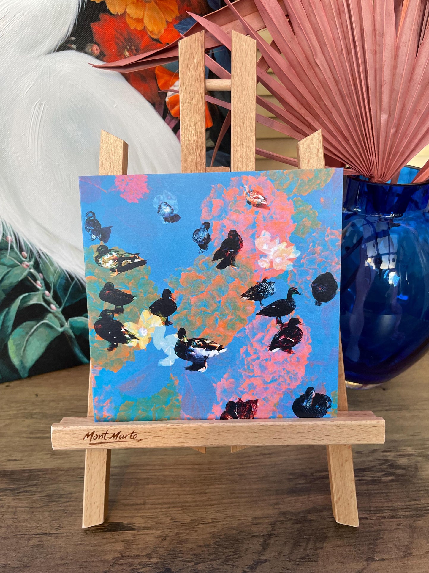 'Ducks in the Park', Square Greetings Card