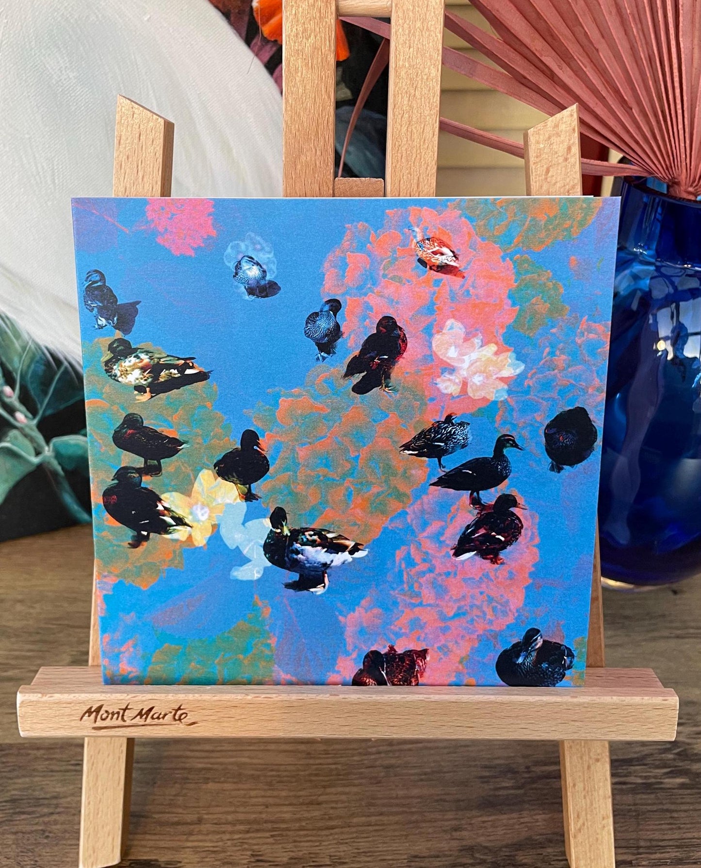 'Ducks in the Park', Square Greetings Card