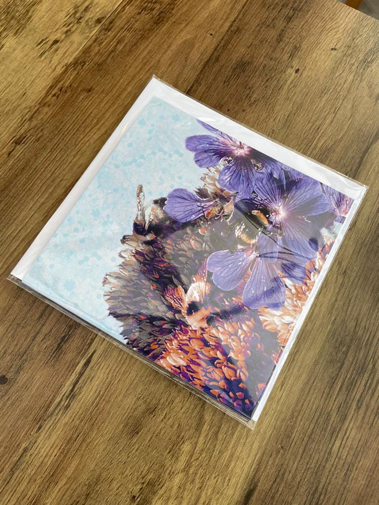 'A Labour of Love',  Square Greetings Card