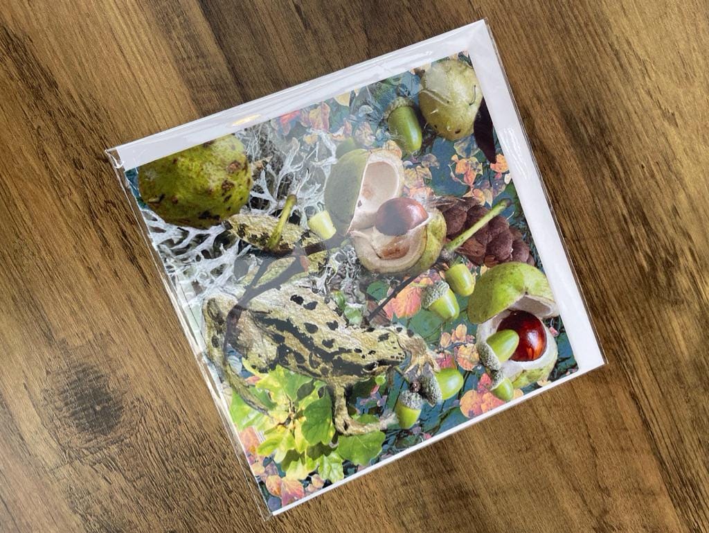 'September's Harvest', Square Greetings Card