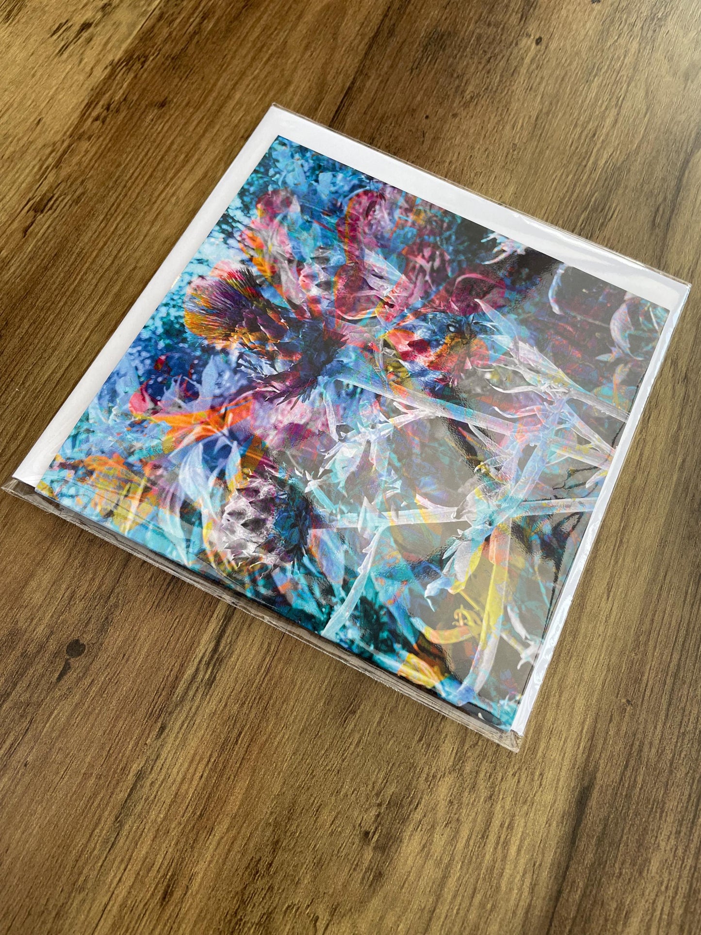 'Flower of Scotland', Square Greetings Card