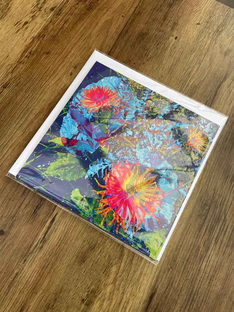 'In Bloom', Square Greetings Card