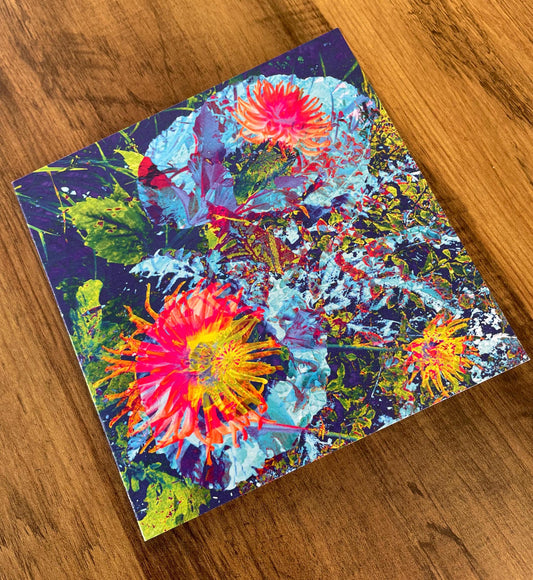 'In Bloom', Square Greetings Card