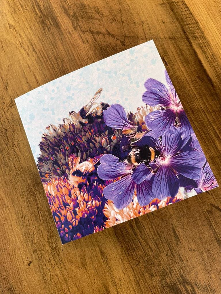 'A Labour of Love',  Square Greetings Card