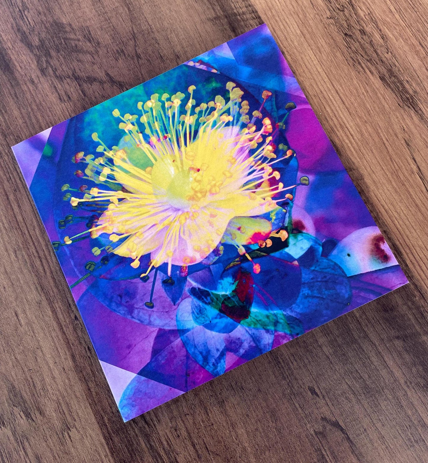 'Mandarin Scent', Square Greetings Card