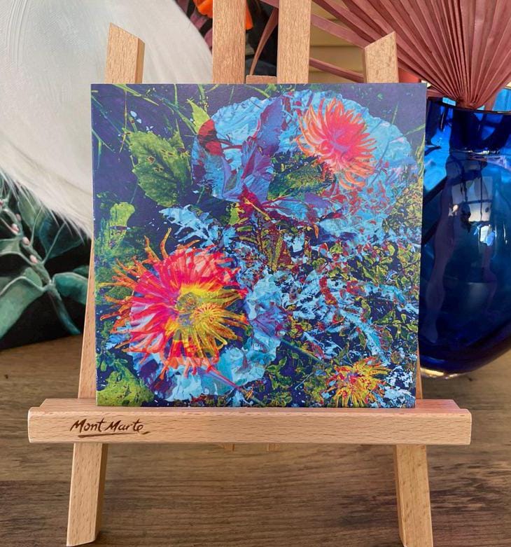 'In Bloom', Square Greetings Card