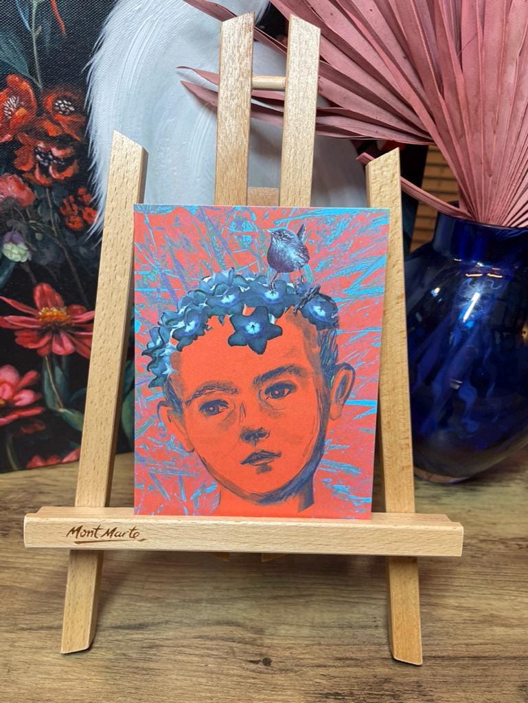 'Nandipa and I' - Body & Soul Poetry Card | Original Illustrated Verse